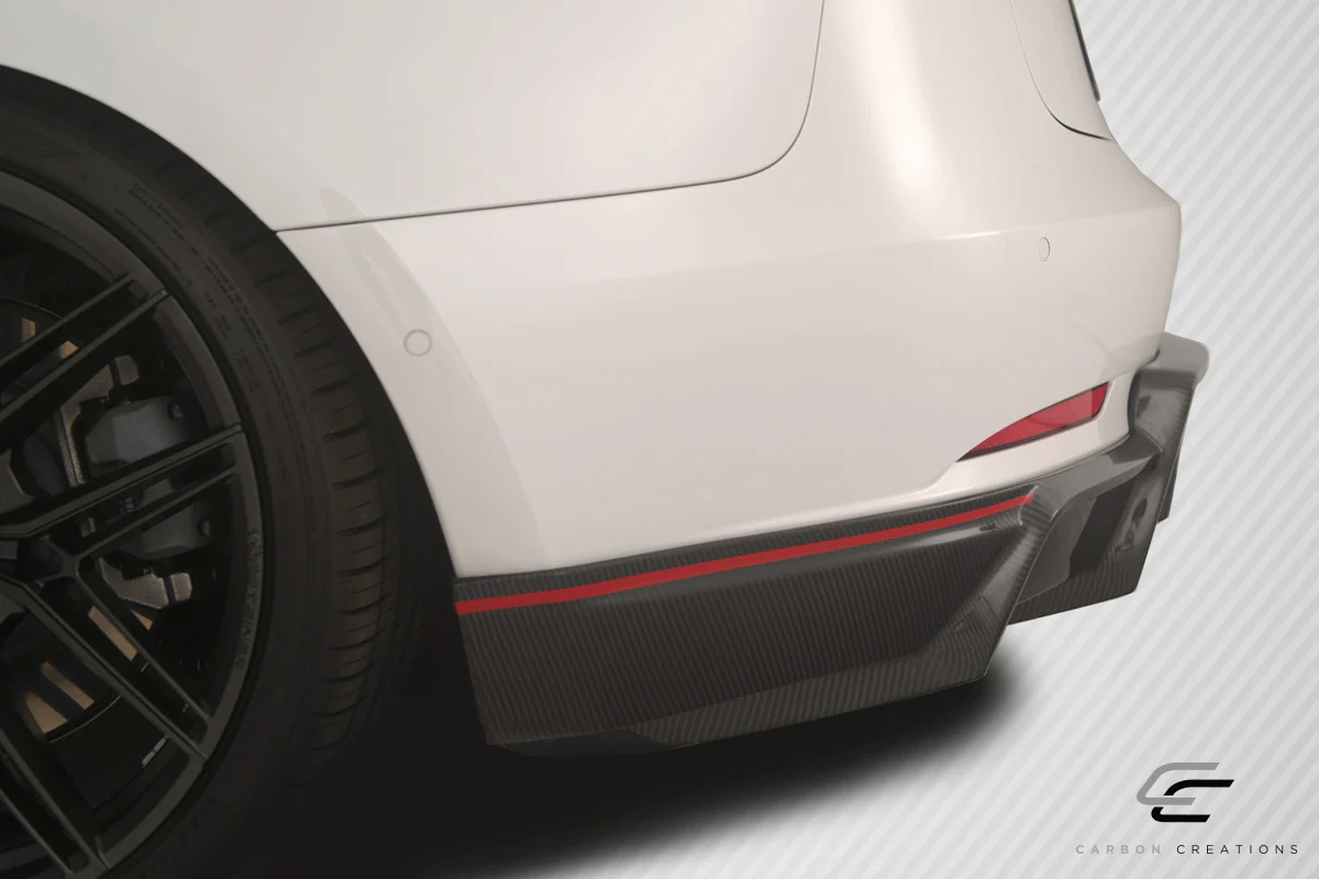 Tesla Model 3 Carbon Creations GT Concept Rear Diffuser, 1 Piece, Carbon Fiber, 2017-2022 - Image 4