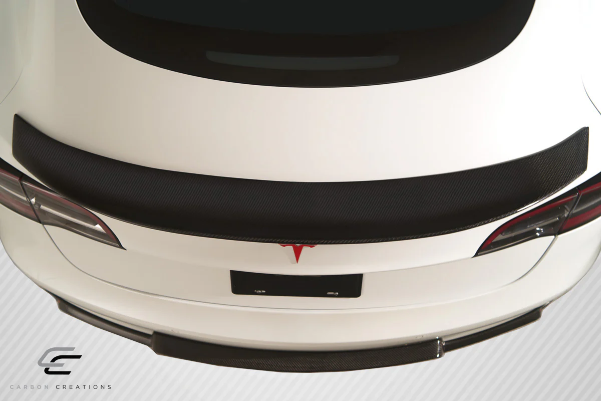 Tesla Model 3 Carbon Creations GT Concept Rear Wing Spoiler, 1 Piece, Carbon Fiber, 2017-2023 - Image 4