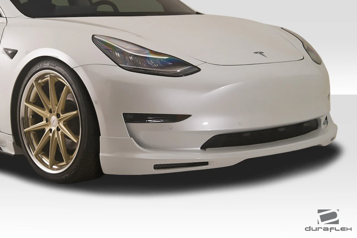 Tesla Model 3 Duraflex GT Concept Front Lip Spoiler, 1 Piece, 2017-2022 - Image 3
