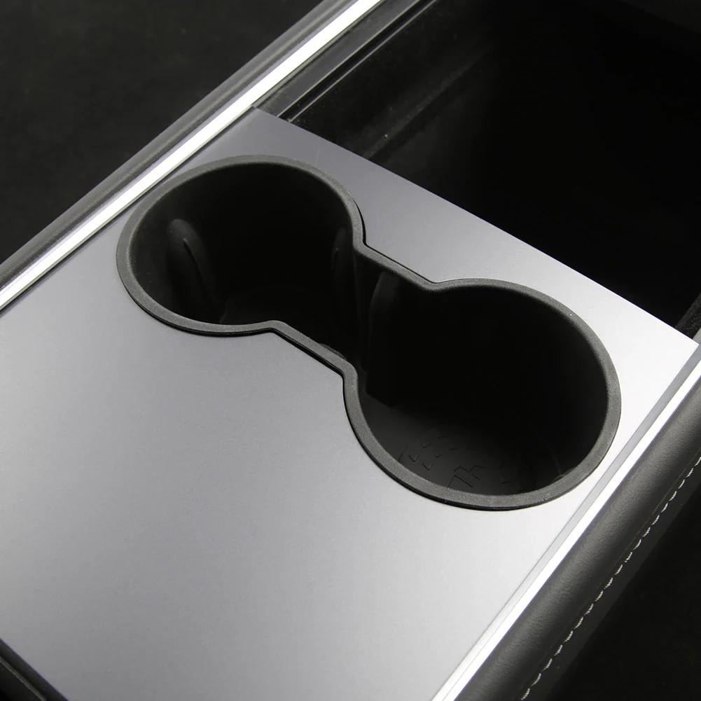 Tesla Model 3, Y, Cup Holder Insert, Drink Stabilizer, Black - Image 3