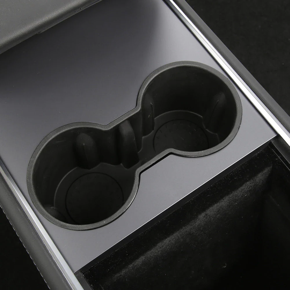 Tesla Model 3, Y, Cup Holder Insert, Drink Stabilizer, Black - Image 4