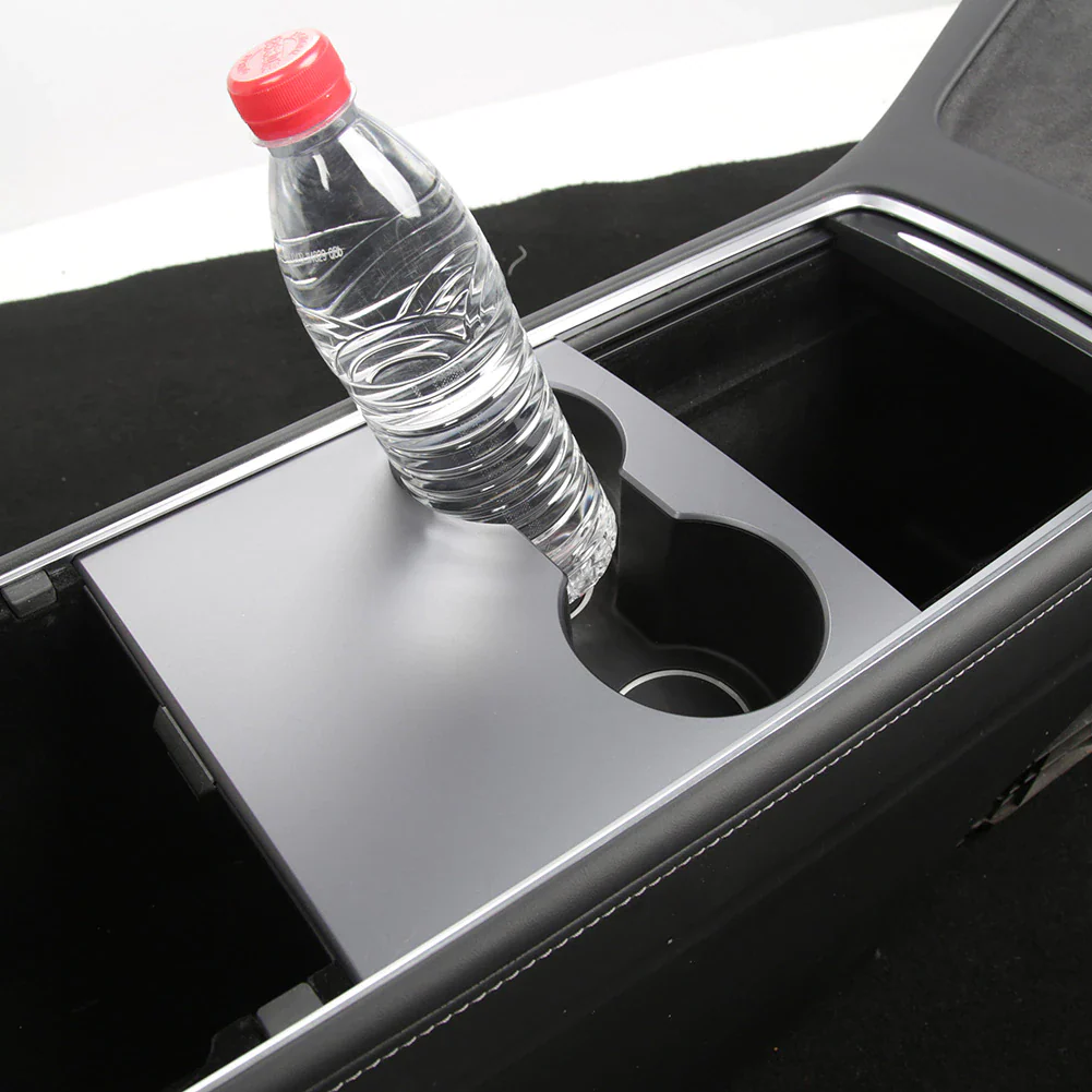 Tesla Model 3, Y, Cup Holder Insert, Drink Stabilizer, Black - Image 5