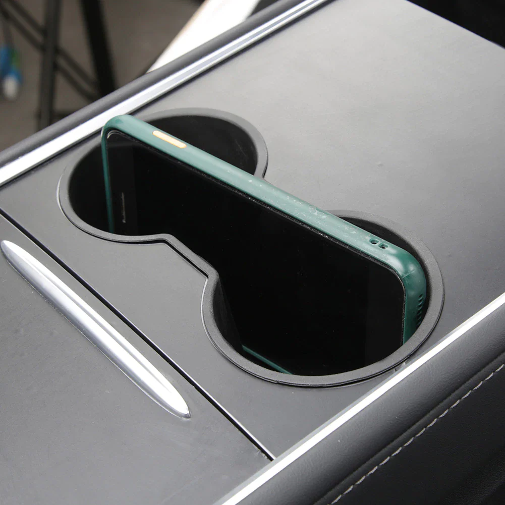 Tesla Model 3, Y, Cup Holder Insert, Drink Stabilizer, Black - Image 8
