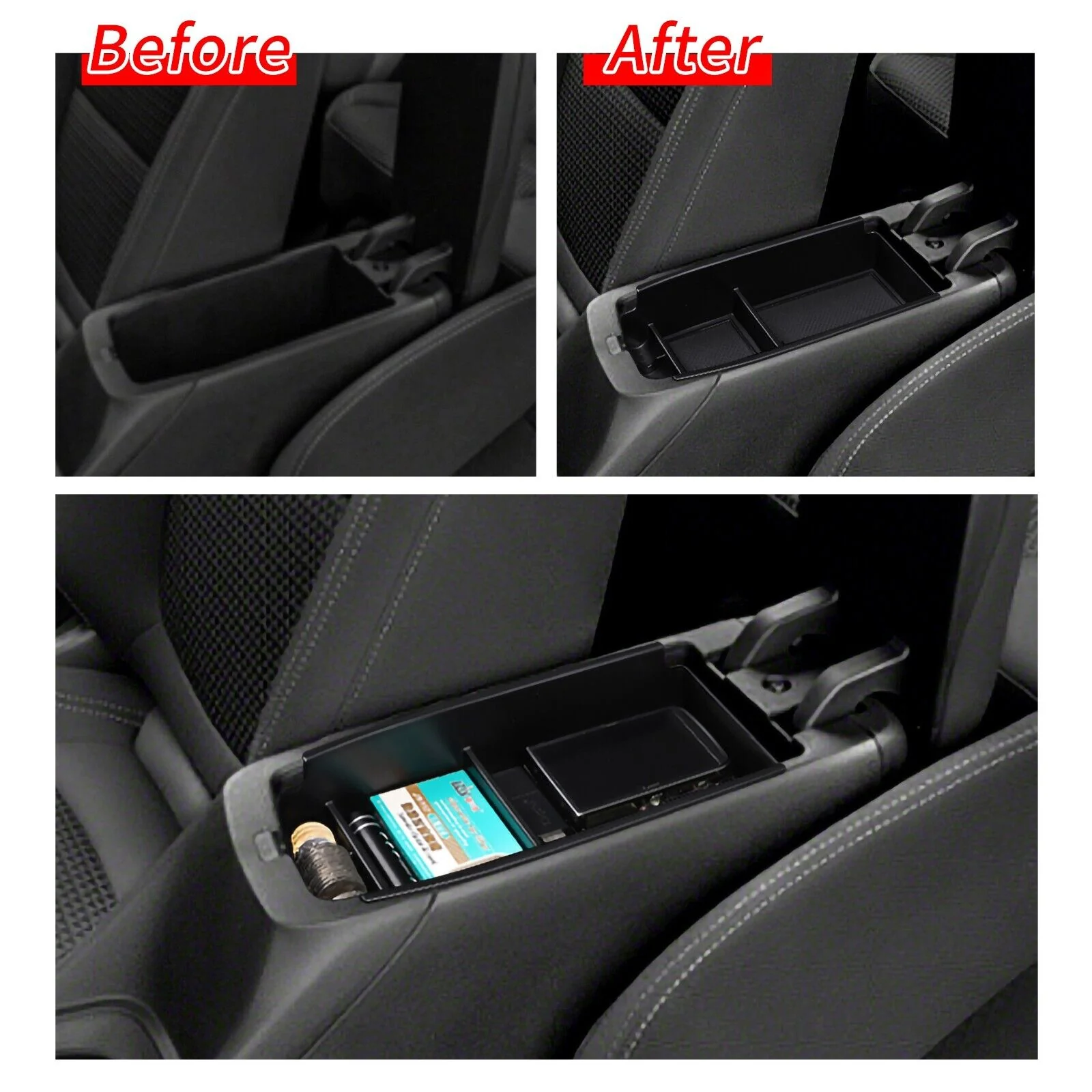 Chevy Bolt EUV Center Console Armrest Storage Box Tray Organizer, 2022-2023 - Image 2