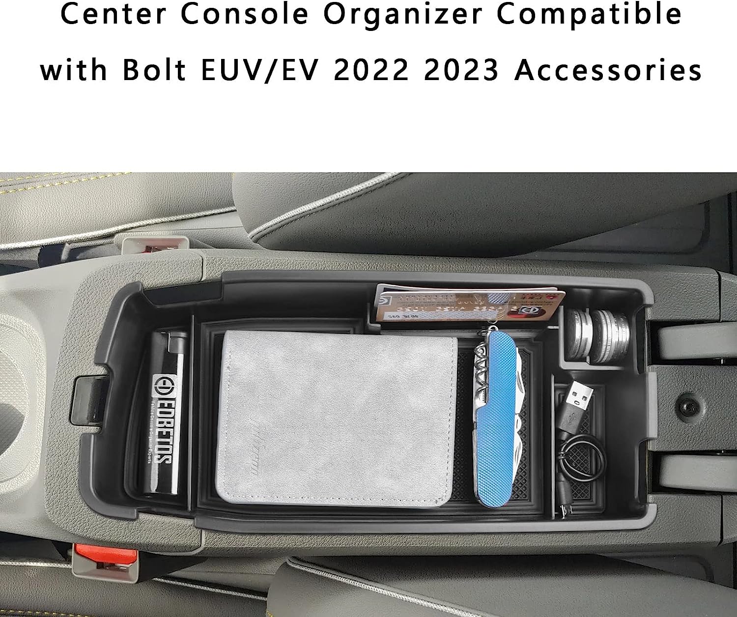 Chevy Bolt EUV Center Console Armrest Storage Tray, 2022-2023 - Image 3
