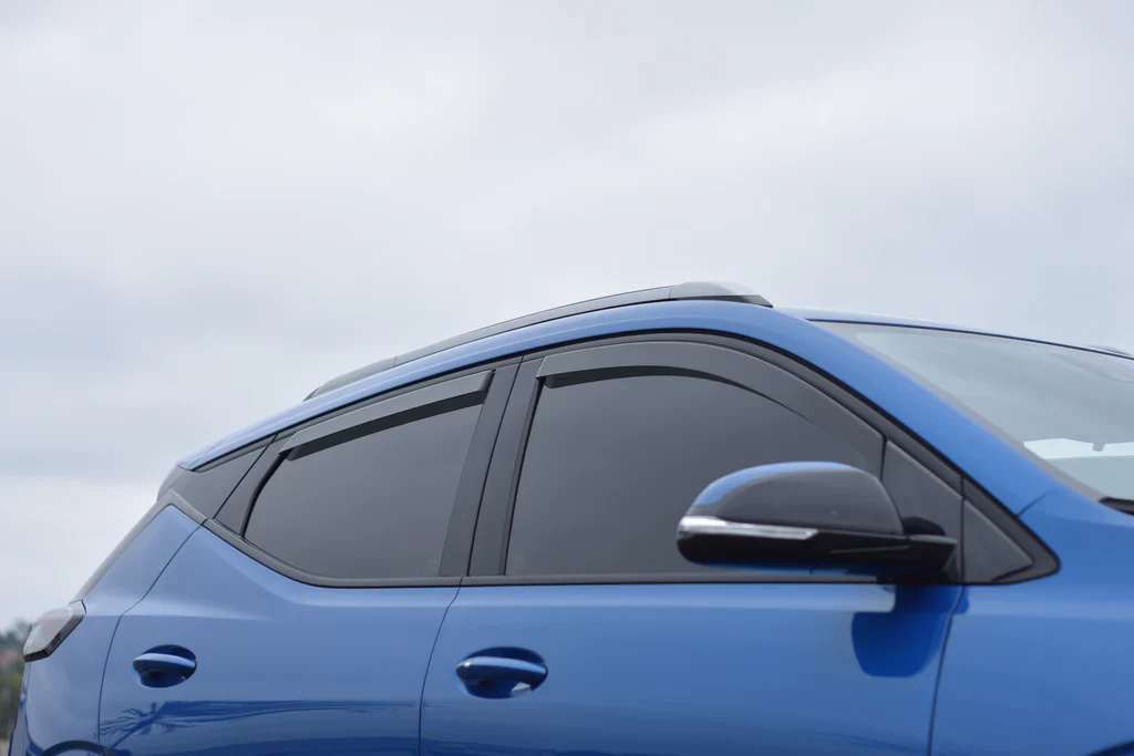 Chevy Bolt EUV Premium Side Window Deflectors, Smoke, In Channel, 2022-2023 - Image 3