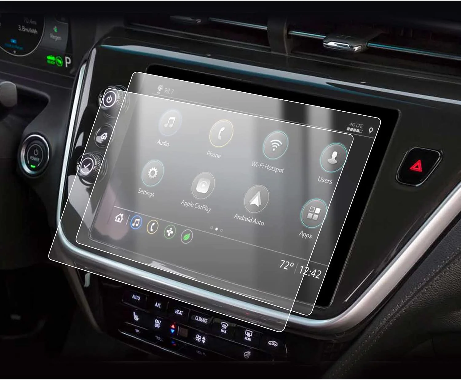 Chevy Bolt EUV Screen Protector Center Touch Navigation Tempered Screen Protector, 2022-2023