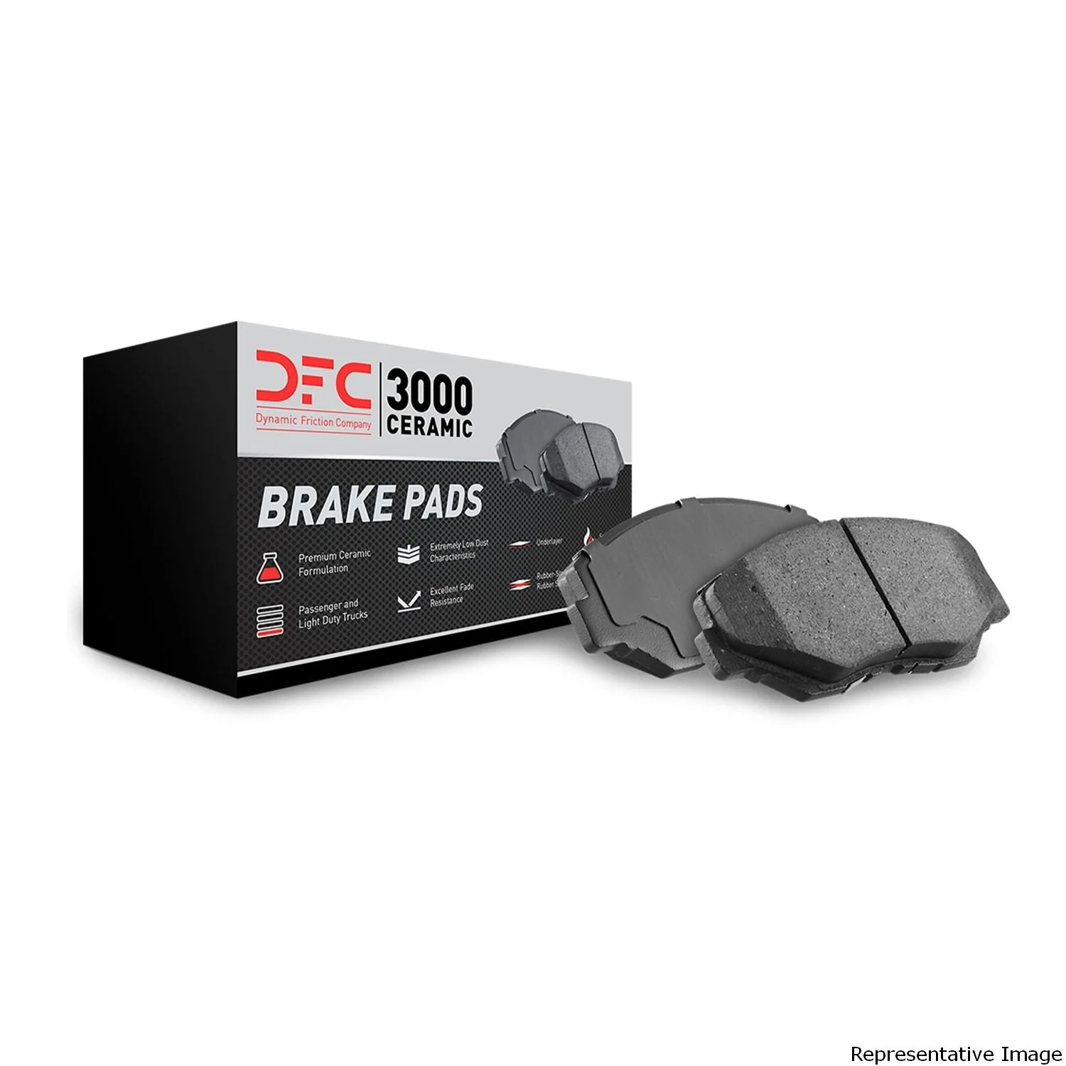Chevy Bolt EV, EUV DFC 3000 Ceramic Rear Disc Brake Pads, 2017-2023 - Image 3
