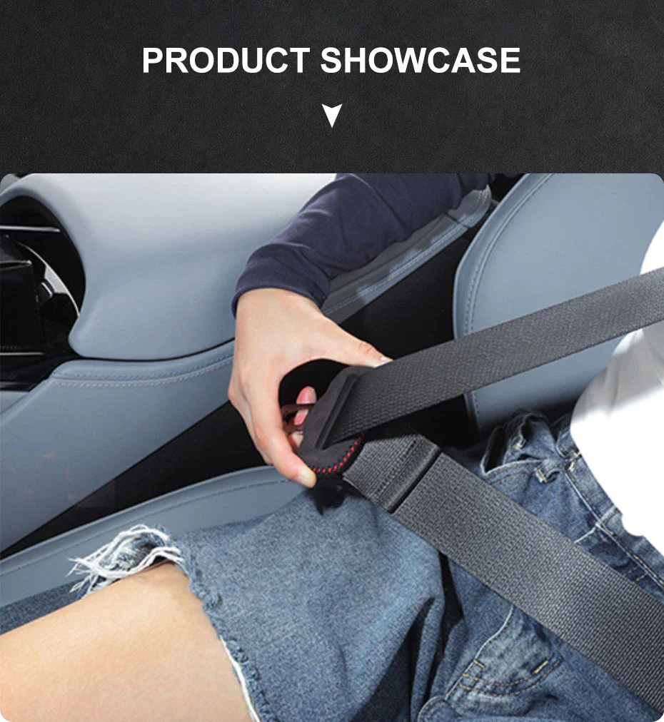 Chevy Bolt EV, EUV Seat Belt Buckle Cover Anti-Scratch Protector, Suede Leather - Image 5