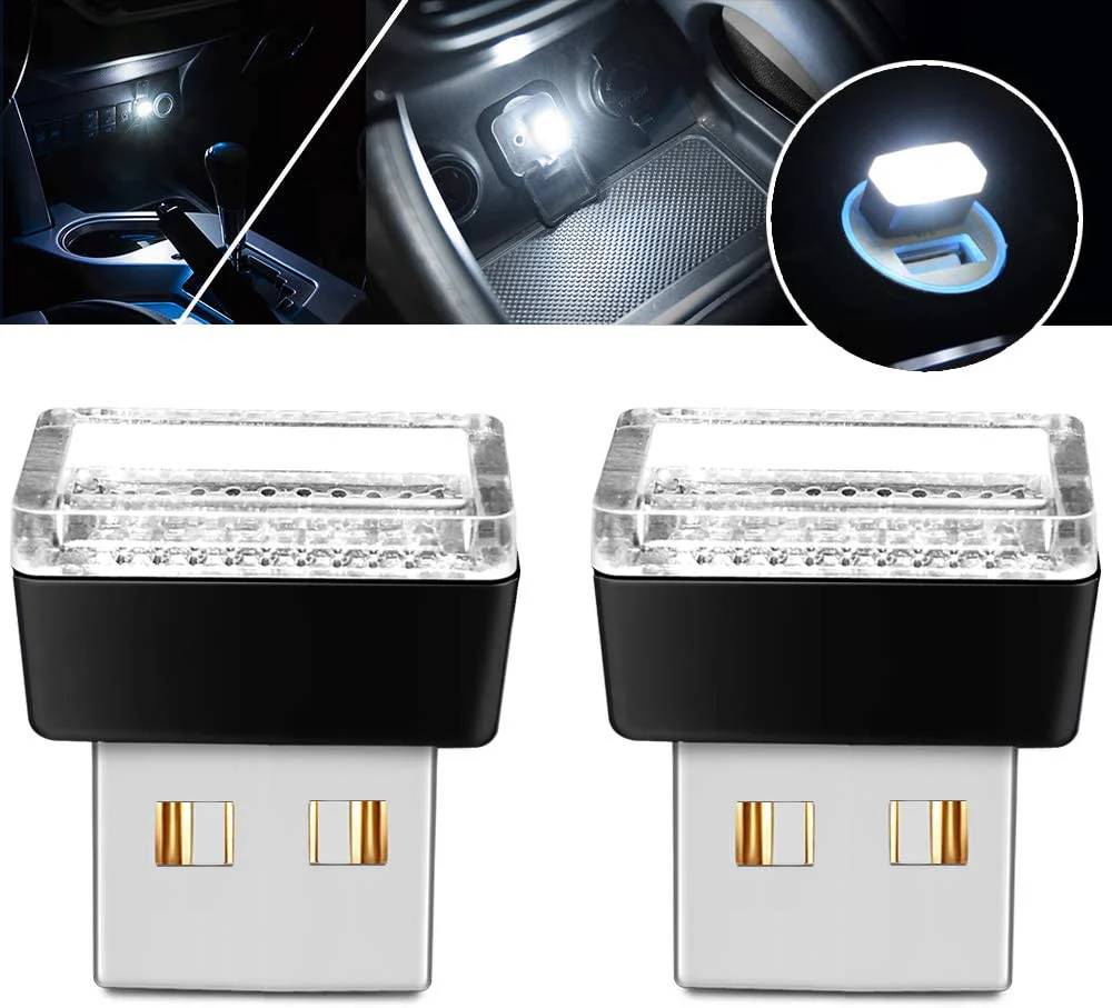 Chevy Bolt EV, EUV Interior Atmosphere USB LED Mini Night Lights, Many Colors, 2-Pack - Image 6