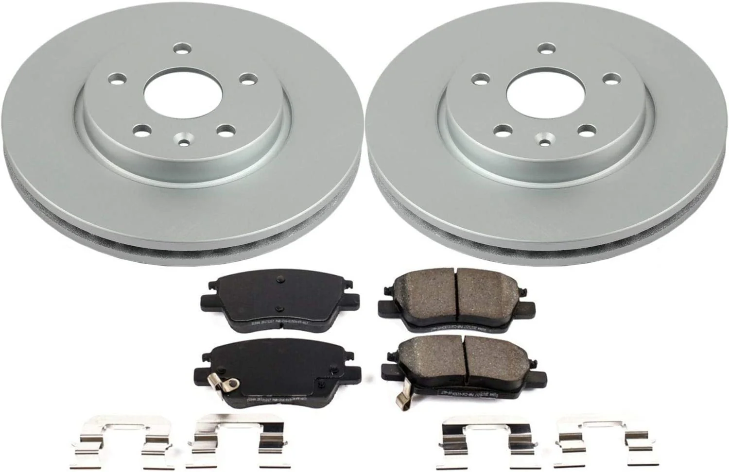 Chevy Bolt EV Power Stop Front Z17 Evolution Geomet Coated Brake Kit, 2017-2021 - Image 2