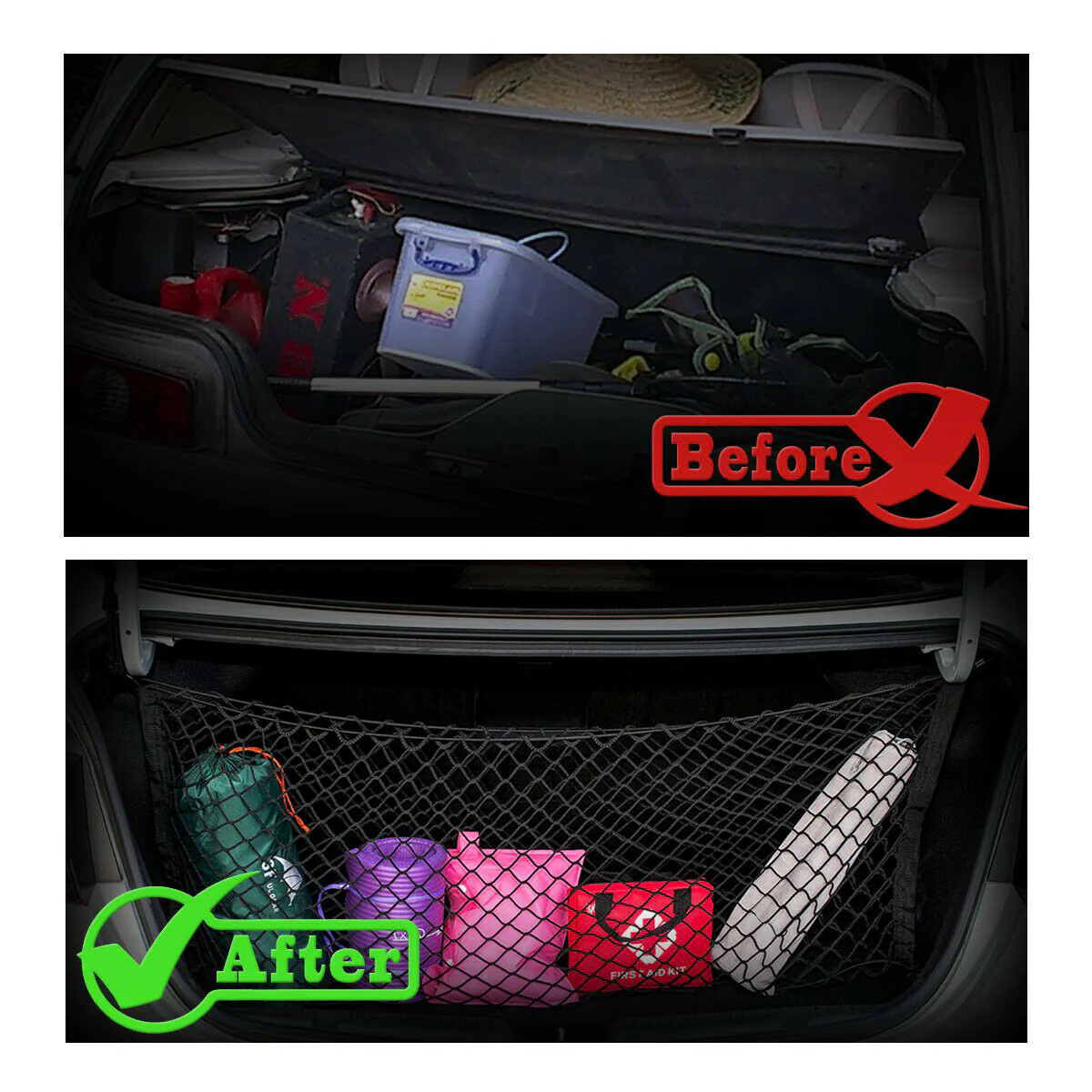Chevy Bolt EV Trunk Cargo Net Storage Organizer, 2017-2023 - Image 2