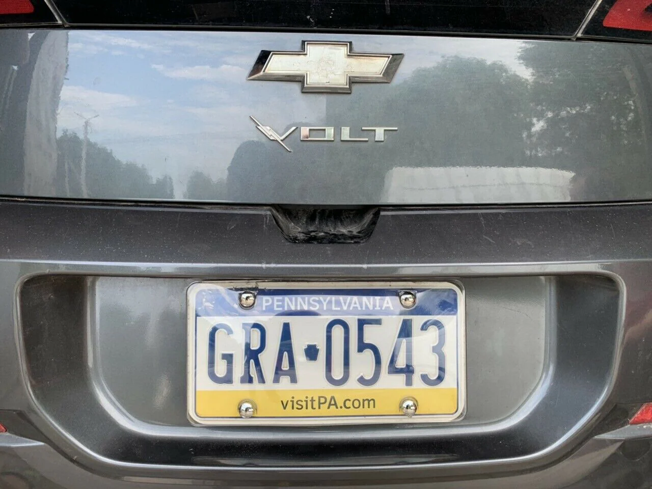 Chevy Volt Clear Flat Shield License Plate Cover - Image 2