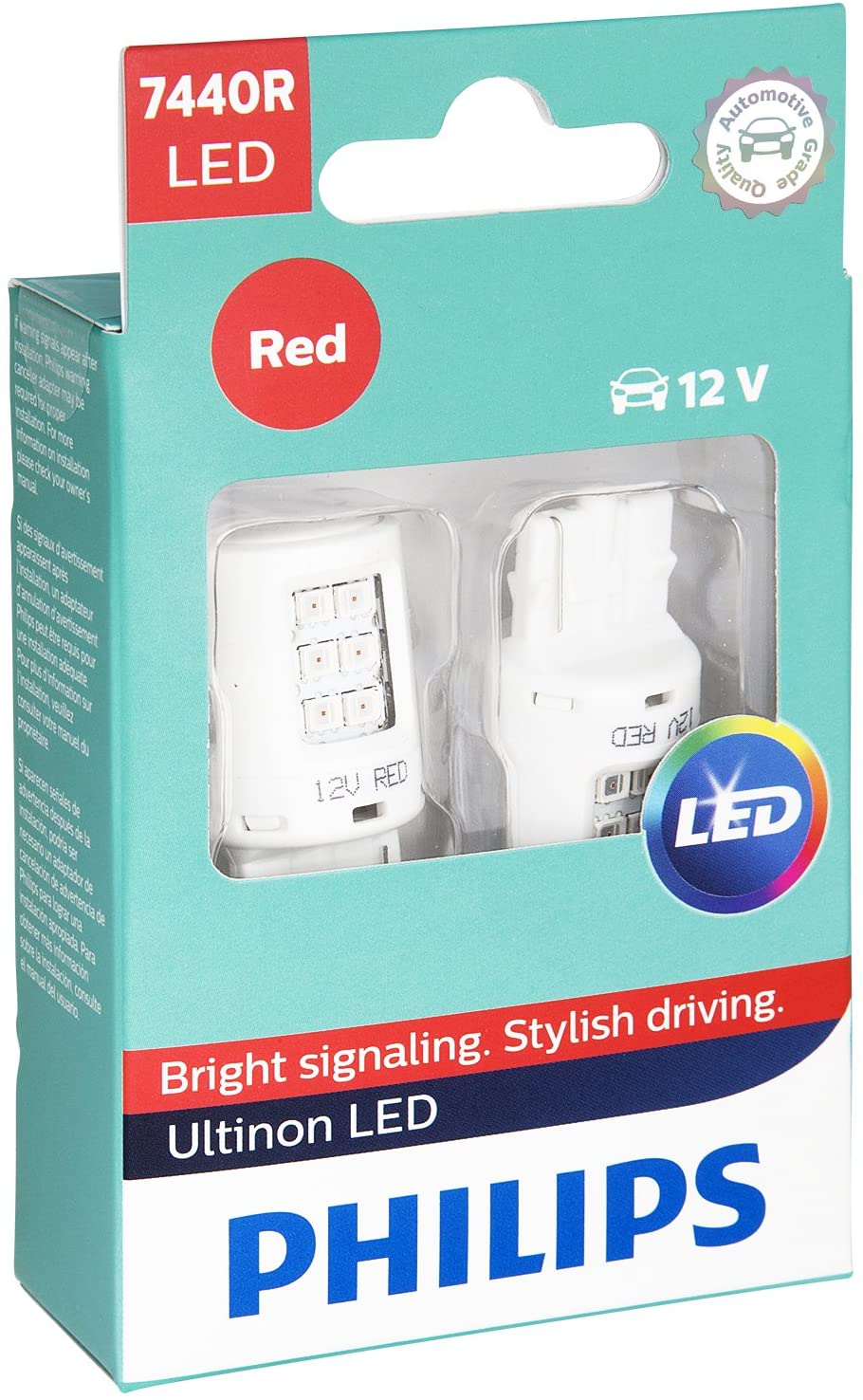 Chevy Volt LED Red Brake Light Bulbs, 2016-2019