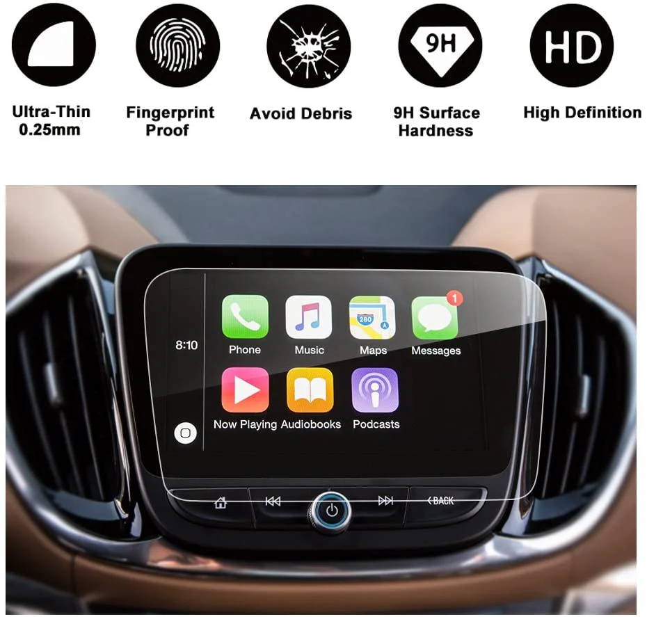 Chevy Volt Screen Protector Center Touch Navigation Tempered Screen Protector, 2016-2019 - Image 3