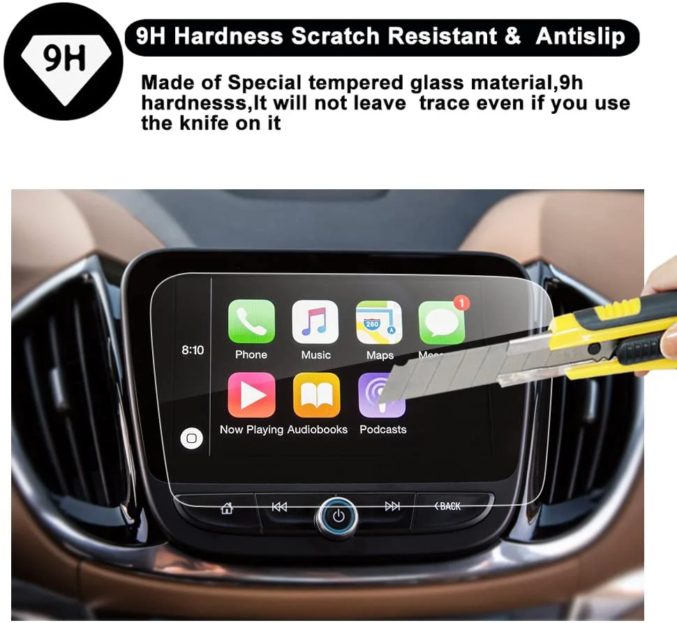 Chevy Volt Screen Protector Center Touch Navigation Tempered Screen Protector, 2016-2019 - Image 4