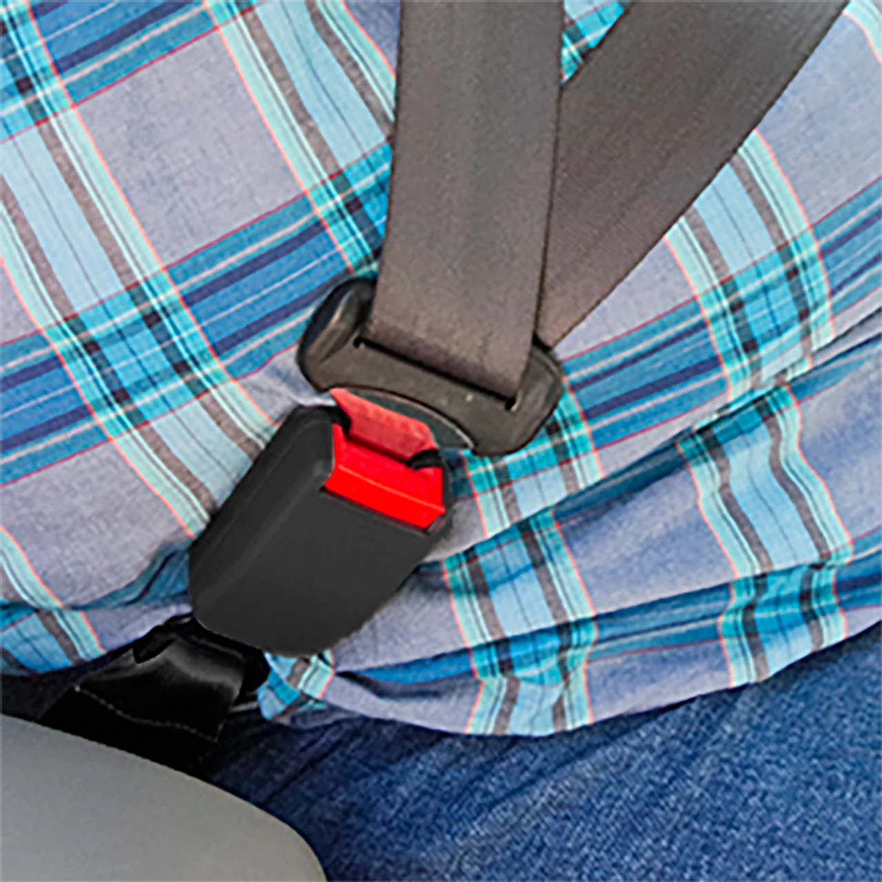 Chevy Volt Seat Belt Extender, 7" Belt Style, Black, 2011-2019 - Image 2
