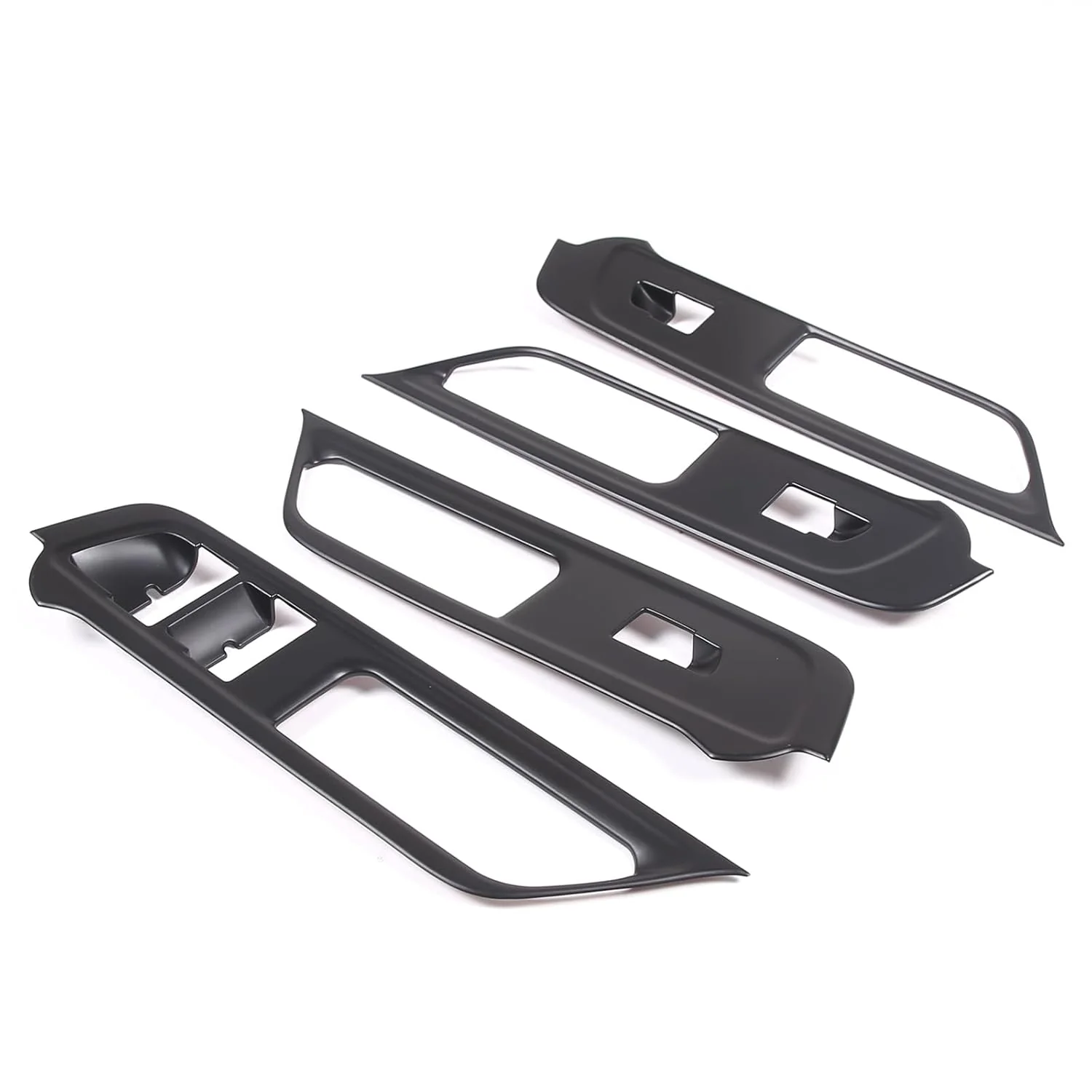 Door Switch Cover Trim Panels, 4-Piece Set, Matte Black for Rivian R1T, R1S - Image 3