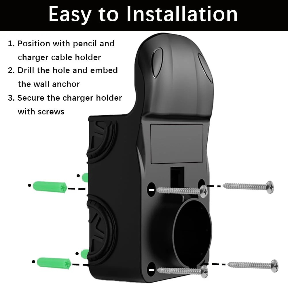 EV J1772 Charger Organizer Wall Mount - Image 2