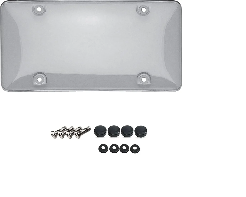 Fiat 500E Clear Bubble Shield License Plate Cover