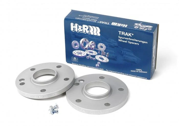 Fiat 500E H&R Trak+ 15mm DRS Wheel Adaptors, Bolt 4/98, Center Bore 58, Stud Thread 12x1.25, 2013-2019