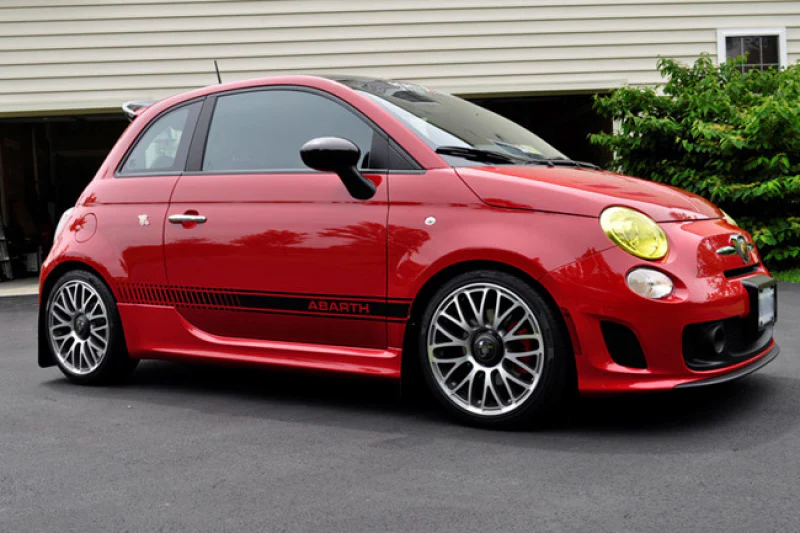 Fiat 500E Mud Flap Set, Rally Armor, Black W/ Gray Logo, 2012-2019 - Image 6