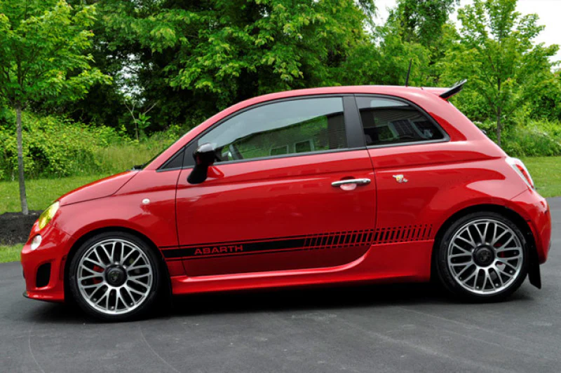 Fiat 500E Mud Flap Set, Rally Armor, Black W/ Gray Logo, 2012-2019 - Image 7