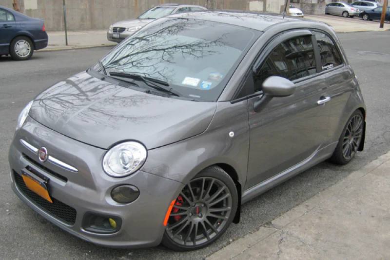 Fiat 500E Mud Flap Set, Rally Armor, Red W/ White Logo, 2012-2019 - Image 4
