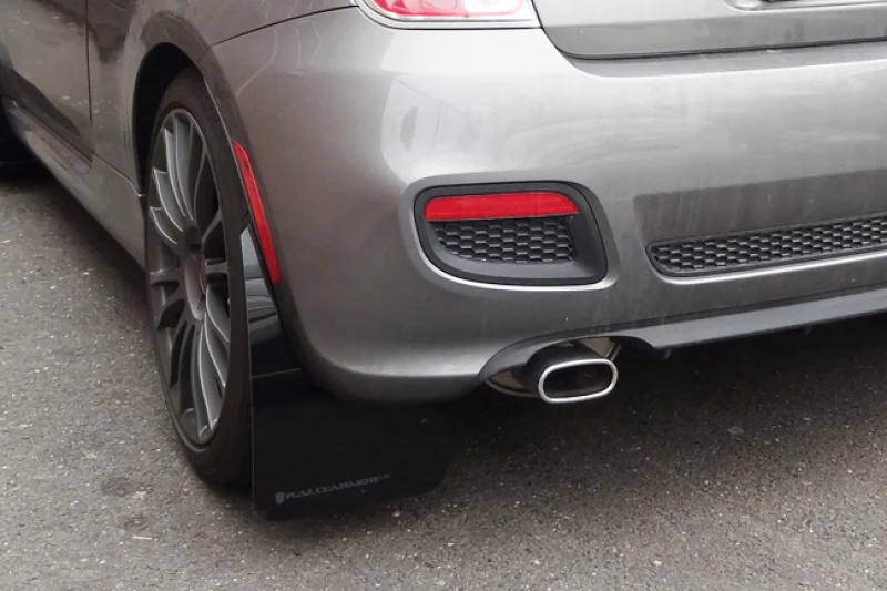 Fiat 500E Mud Flap Set, Rally Armor, Red W/ White Logo, 2012-2019 - Image 5