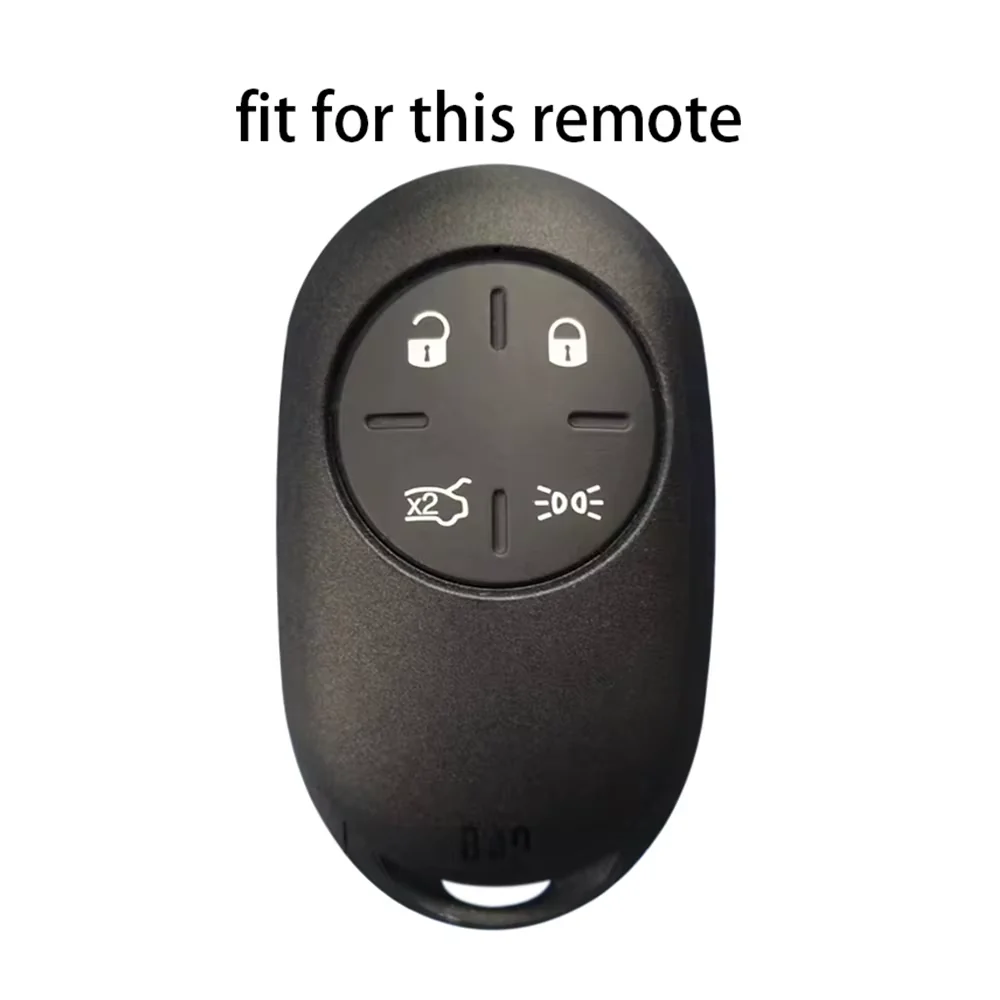 Fiat 500E Silicone Key Fob Case Cover, Black, 2022-2026 - Image 2