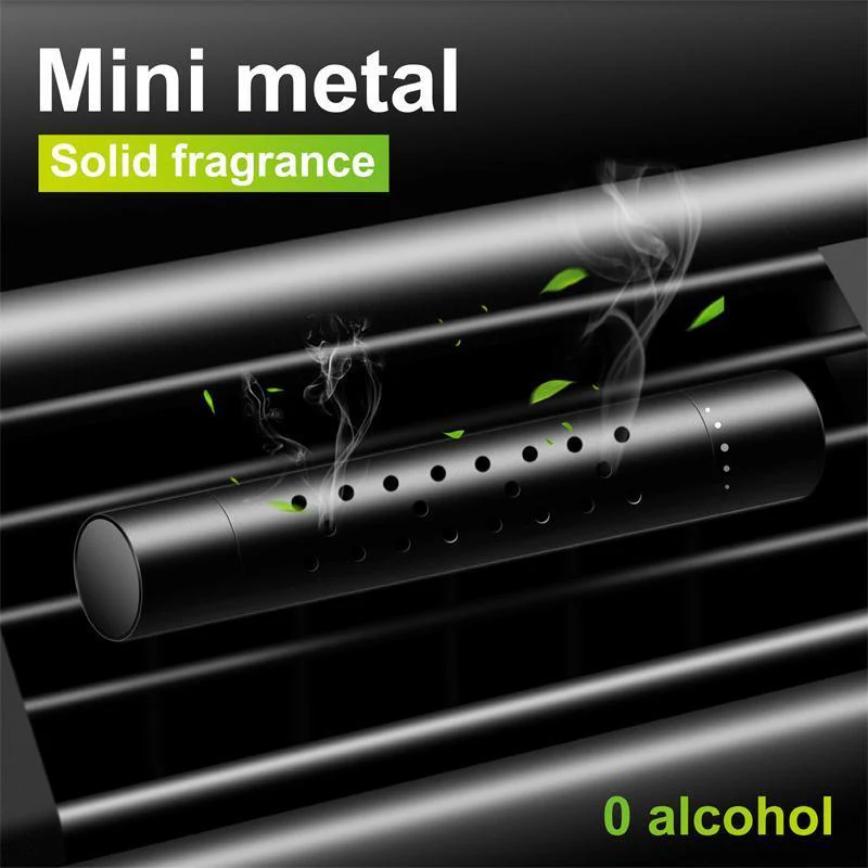 Fiat 500E Vent Clip Air Freshener, 5 Scents Sticks, Black Aluminum - Image 5