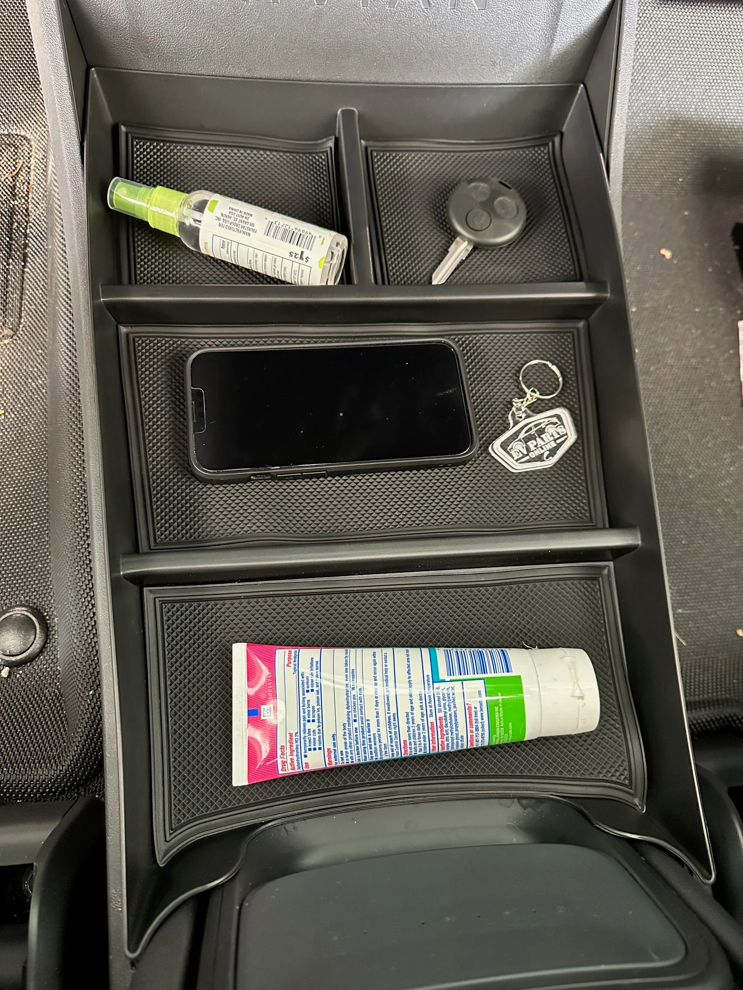 Front Lower Console Insert Storage Tray, 4 Compartment for Rivian R1T, R1S - Image 3