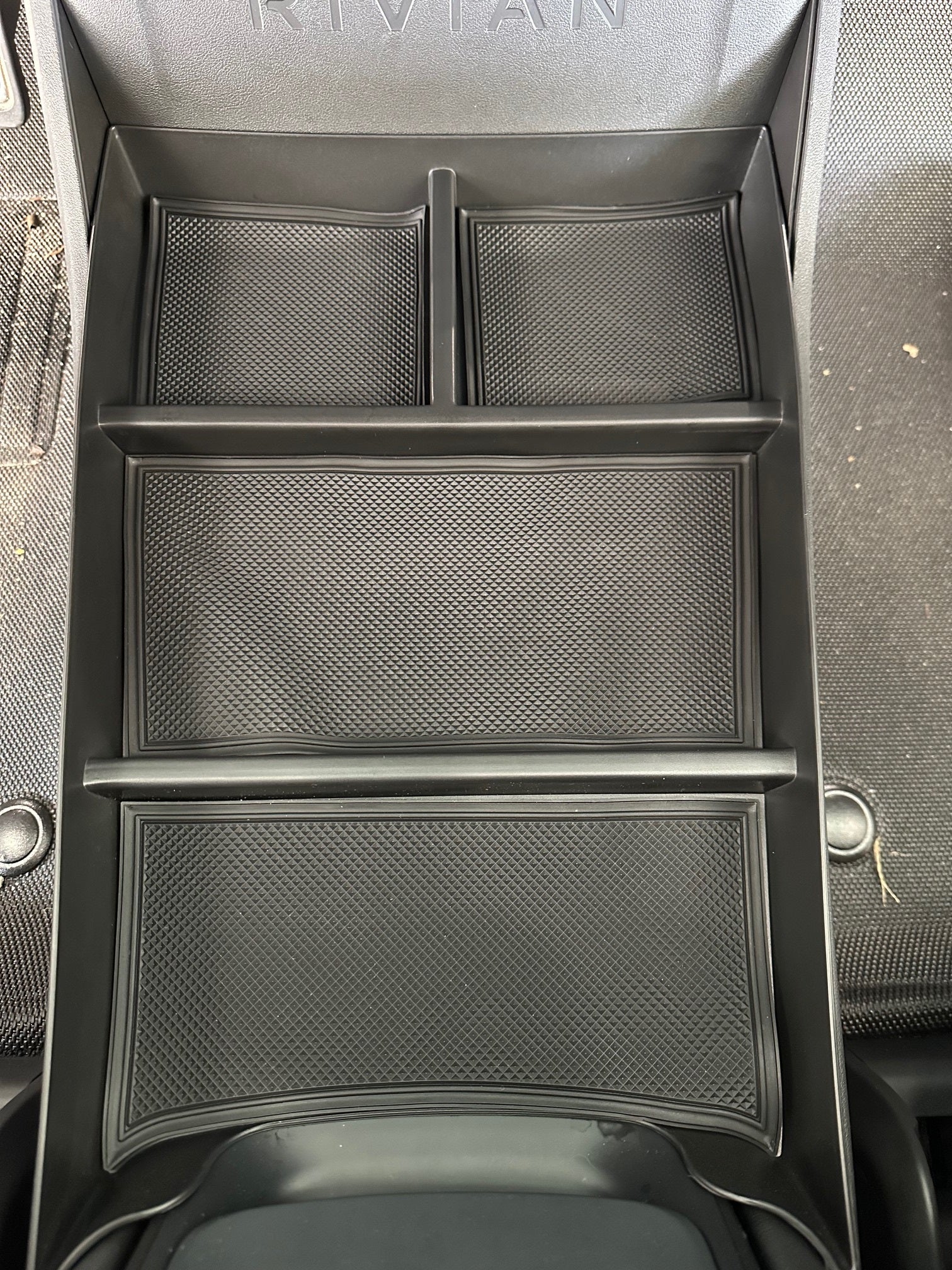 Front Lower Console Insert Storage Tray, 4 Compartment for Rivian R1T, R1S - Image 4