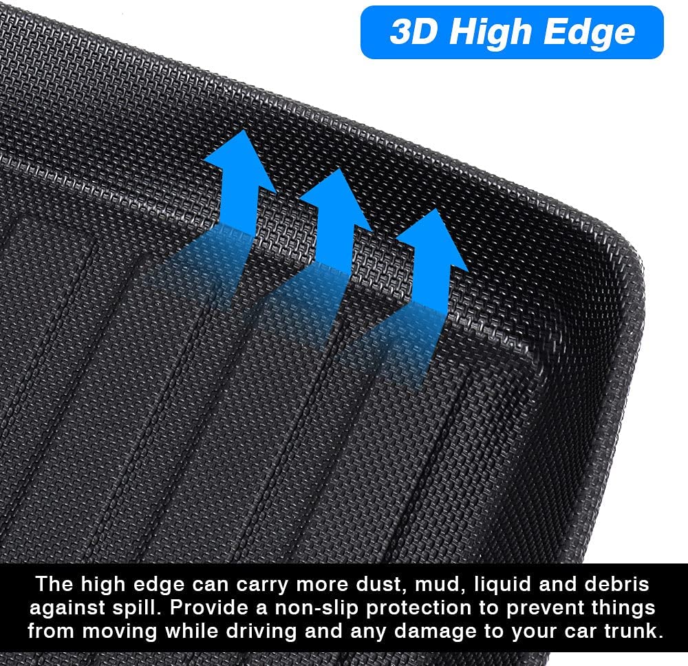 Tesla Model 3 Front & Rear Frunk Trunk Mats All Weather Cargo Liner, 2021-2023 - Image 3