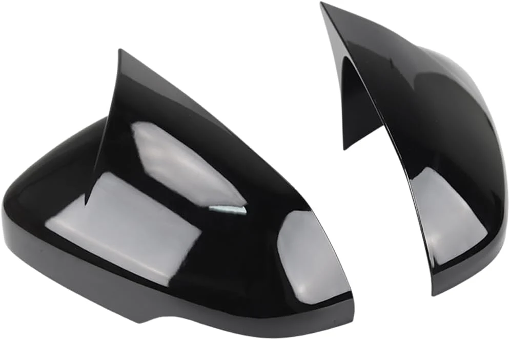 Glossy Black Style Ox Horn Rearview Mirror Covers for Rivian R1T, R1S - Image 3
