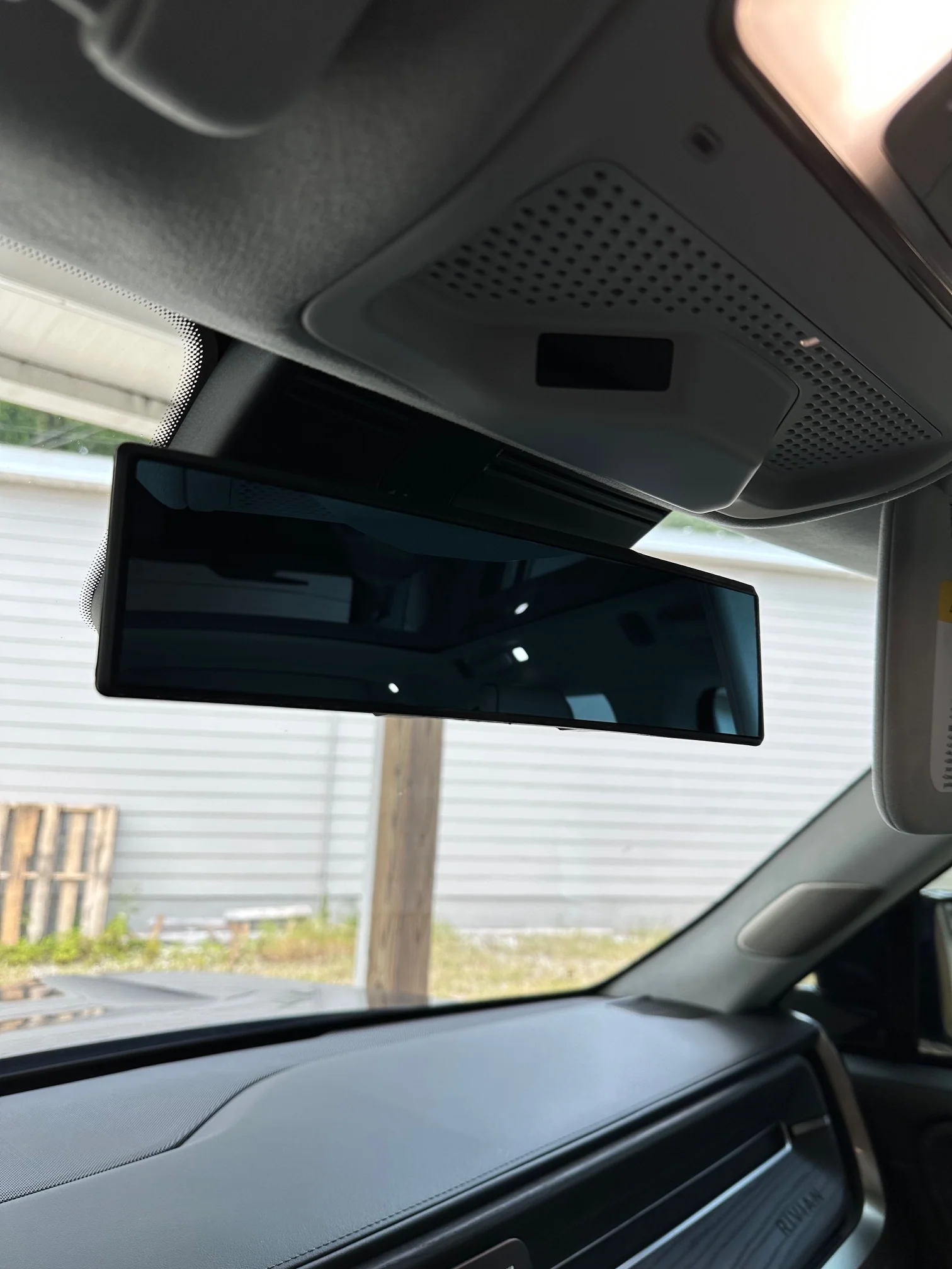 Inside Rear-View Mirror, Wide-Angle View, Convex Clip On for Rivian R1T, R1S - Image 3
