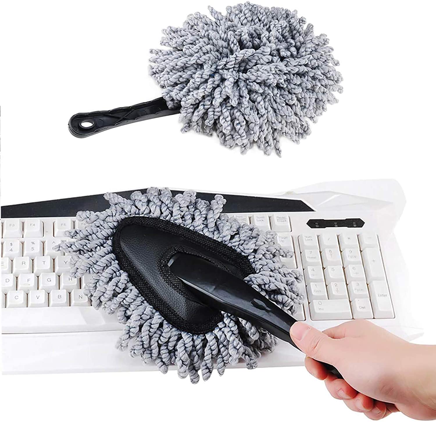 Interior, Exterior Car Microfiber Dash, Paint Duster Brush Cleaning Tool - Image 4