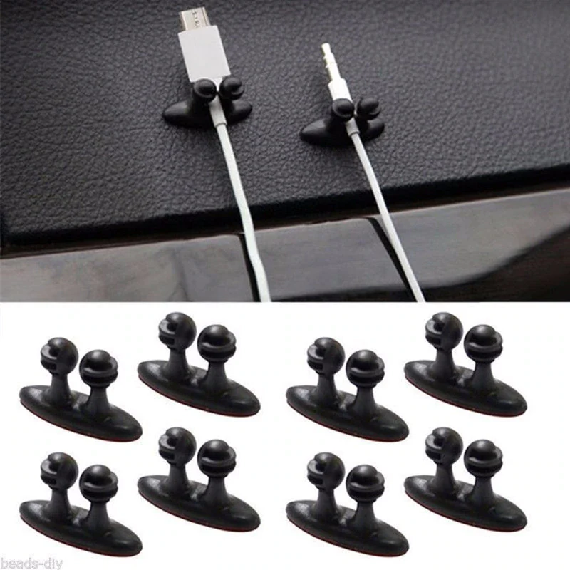 Jaguar I-Pace Cable Organizer Clips, Set of 8, Cell Phone, USB, AUX