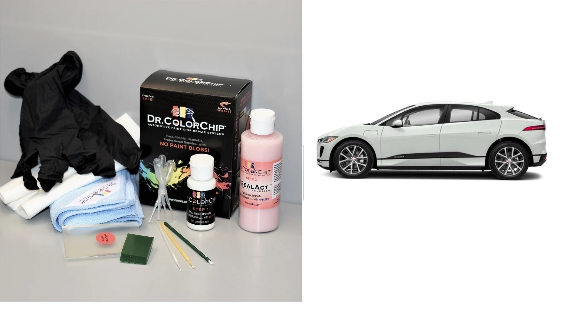 Jaguar I-Pace Exterior Touch Up Paint Kit, Dr Color Chip, Squirt 'n Squeegee PLUS, 2019-2021 - Image 22