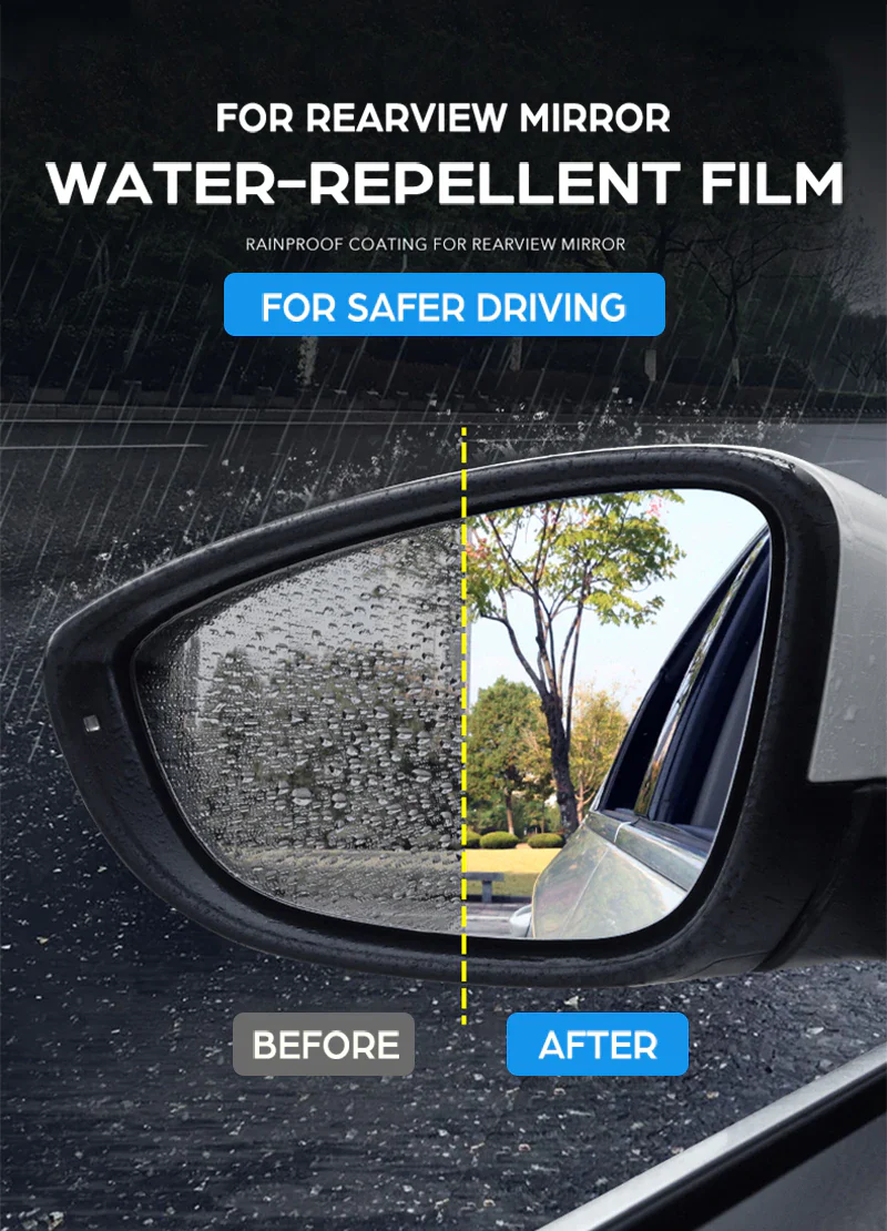 Jaguar I-Pace Outside Mirror Anti-Fog Film Covers, 2019-2021 - Image 3