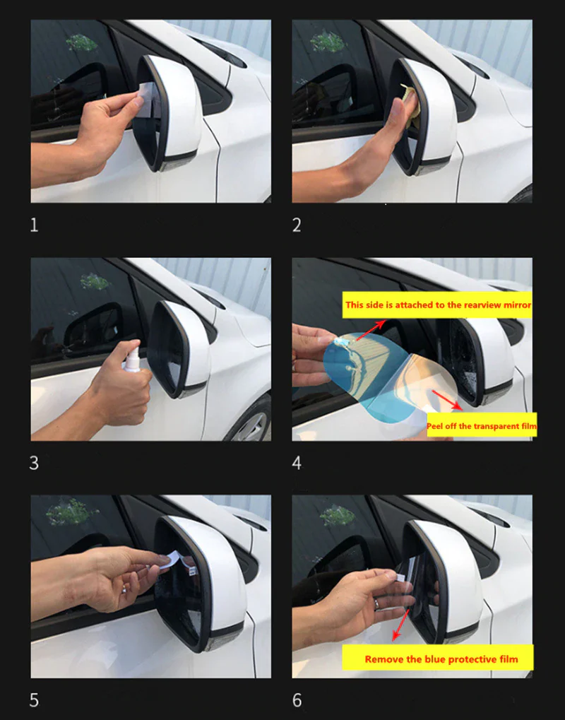 Jaguar I-Pace Outside Mirror Anti-Fog Film Covers, 2019-2021 - Image 5