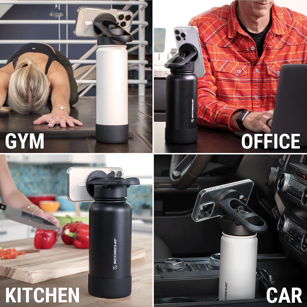MagicMount™ Flask Insulated Water Bottle with Built-In MagSafe Compatible Phone Mount - Image 11