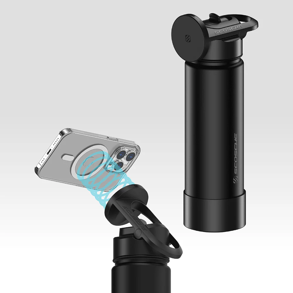 MagicMount™ Flask Insulated Water Bottle with Built-In MagSafe Compatible Phone Mount - Image 3