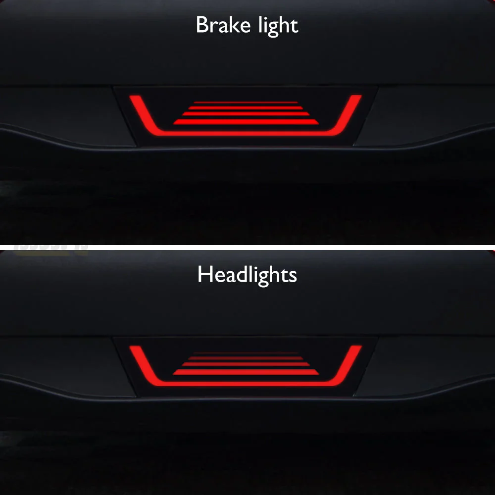Model Y Zebra-Stripe Pilot Light Rear Brake Light Add On, 2020-2024 - Image 3