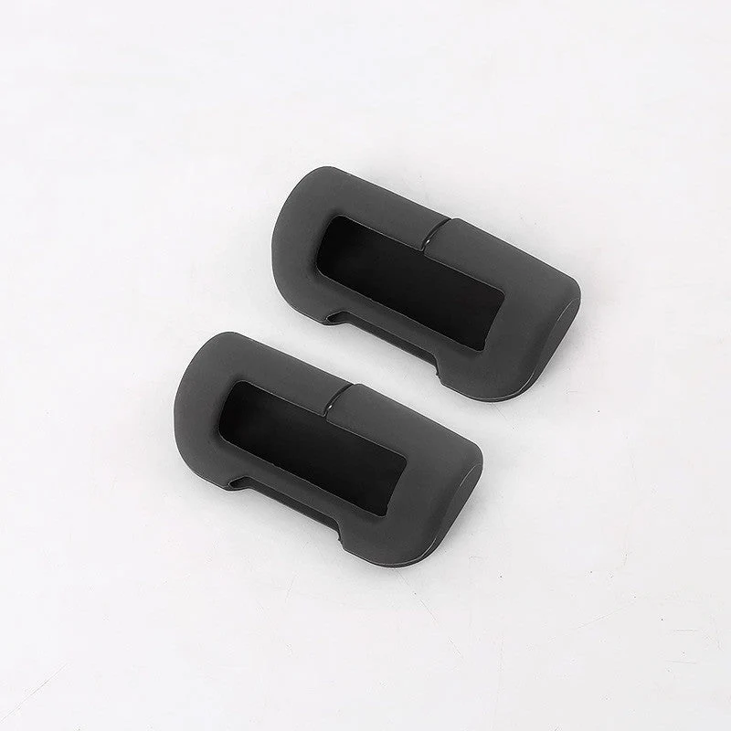 Mustang Mach-E Front Seatbelt Buckle Protective Silicone Covers, Black, 2021-2026