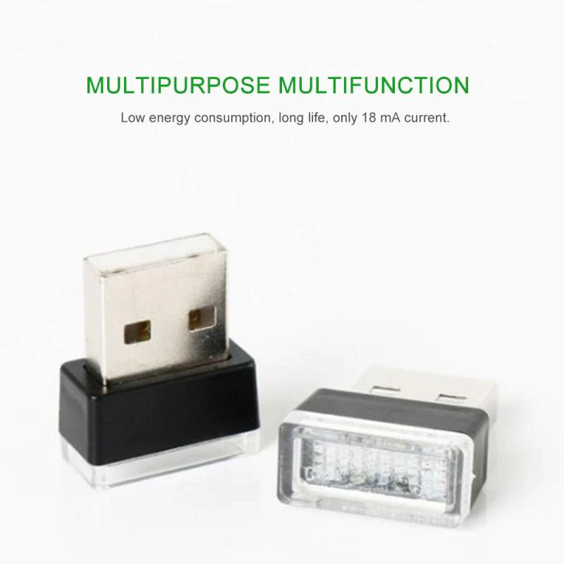 Mustang Mach-E Interior Atmosphere USB LED Mini Night Lights, Many Colors, 2-Pack - Image 3