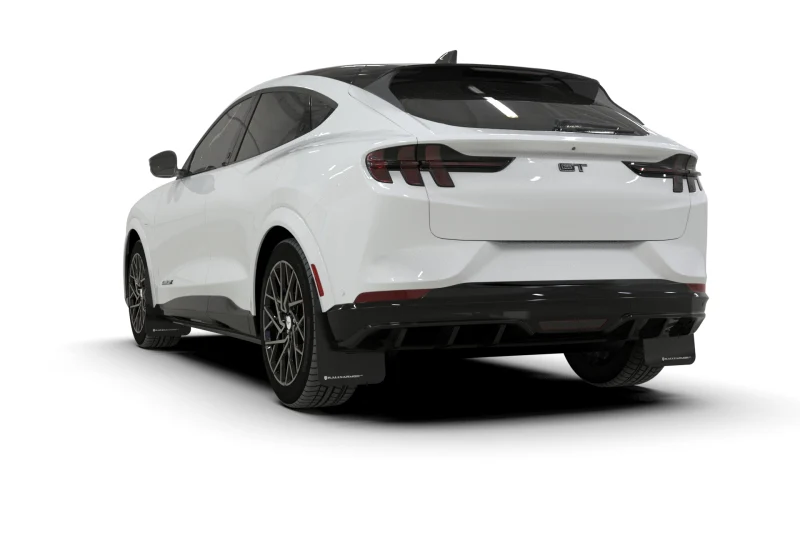 Mustang Mach-E Mud Flap Set, Rally Armor White Logo, 2021-2024 - Image 2