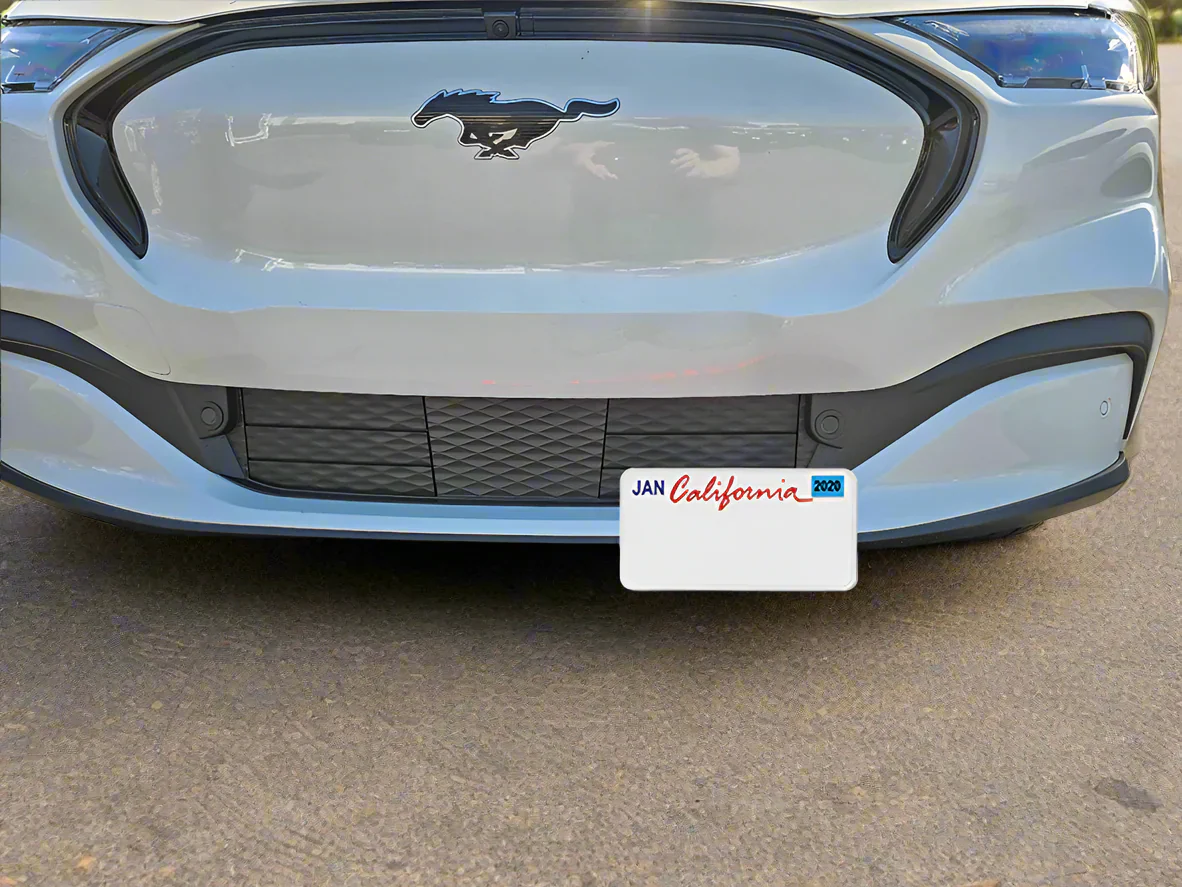Mustang Mach-E Quick-Release Off Set Design Front License Plate Bracket, 2025 - Image 2