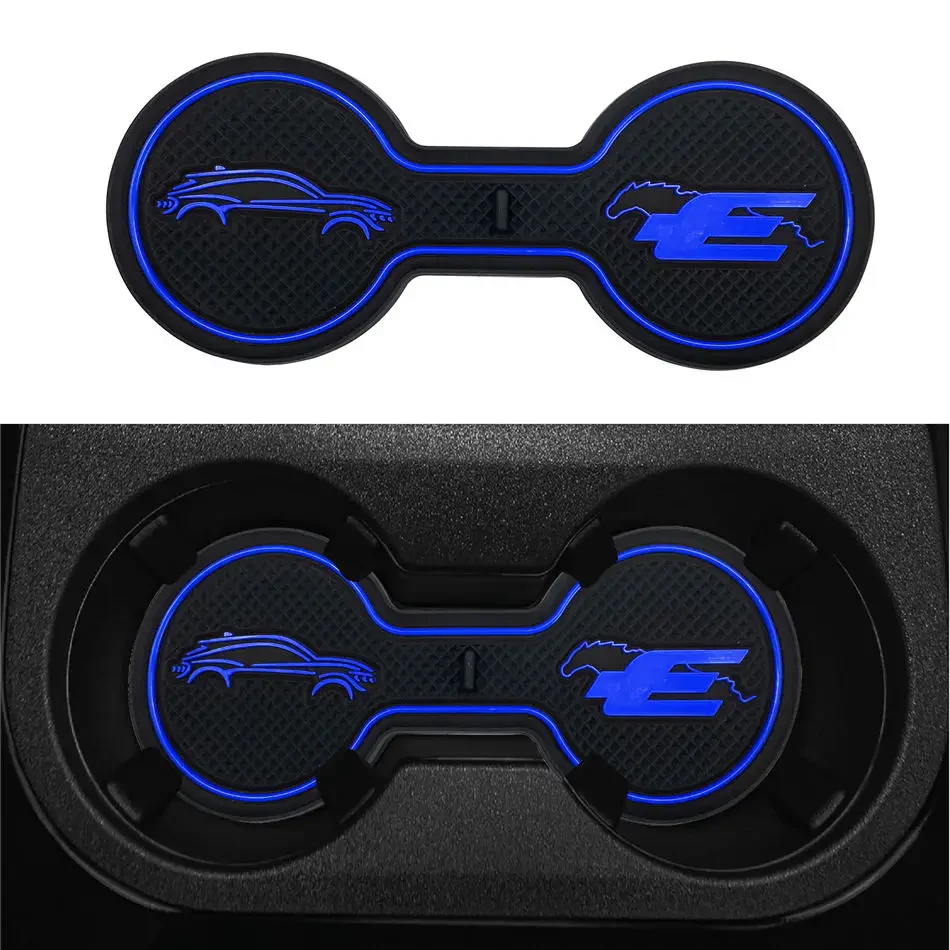 Mustang Mach-E Silicone Console Drink Holder Pad, Red, White, or Blue, 2021-2025 - Image 4