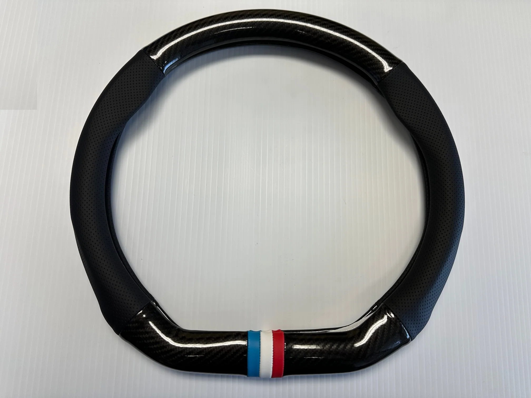 Mustang Mach-E GT Steering Wheel Cover, Leather, Carbon Fiber, 2021-2025